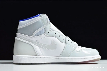 HIGH WHITE ZOOM BLUE RETRO - RACER 1 JORDAN 0727